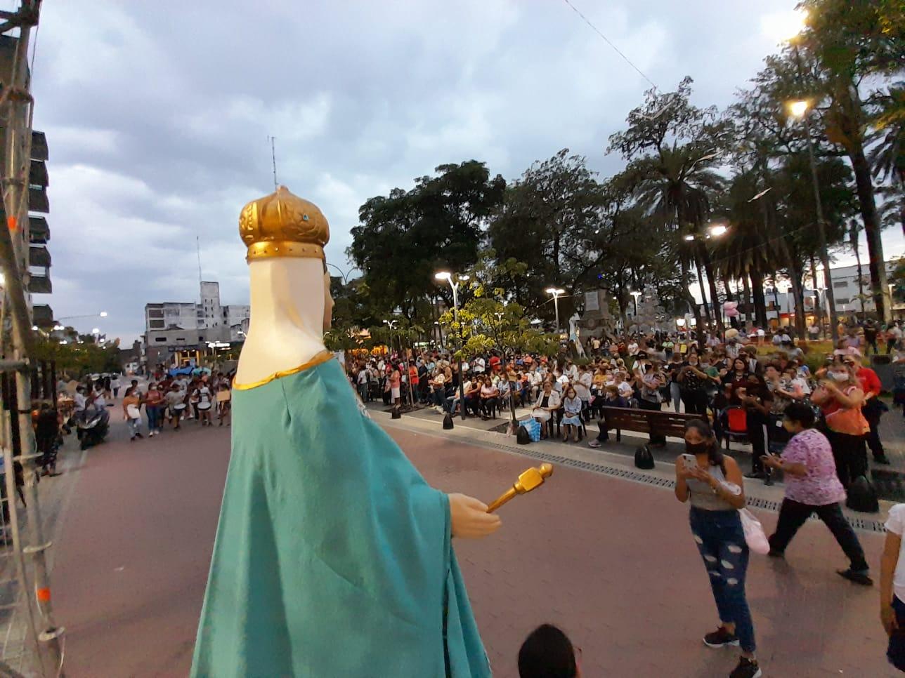 Emotiva peregrinación a la Virgen Inmaculada Concepción