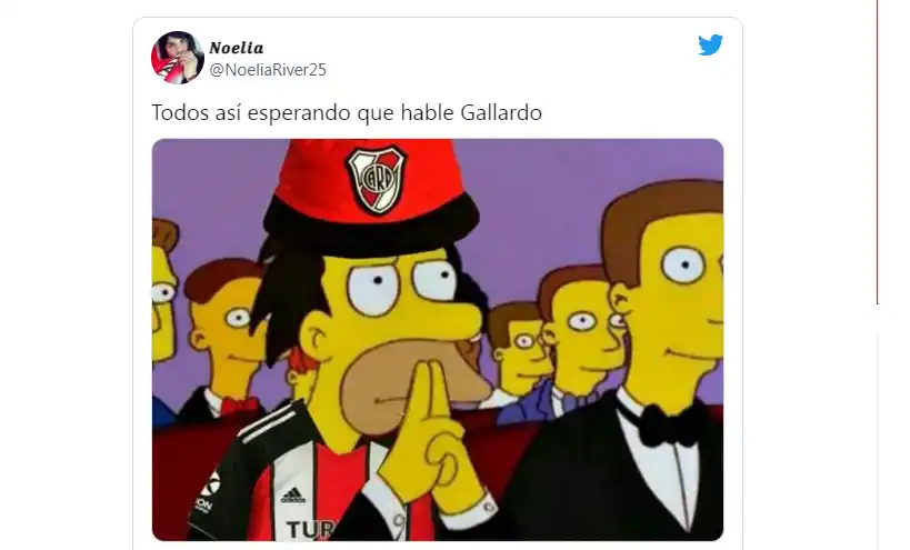 Memes y repercusiones de la continuidad de Gallardo en River