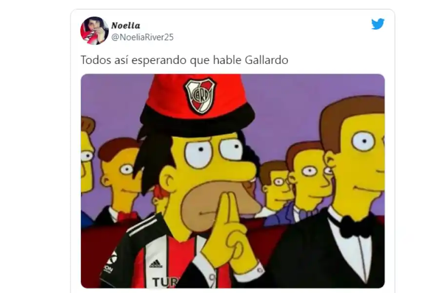 Memes y repercusiones de la continuidad de Gallardo en River