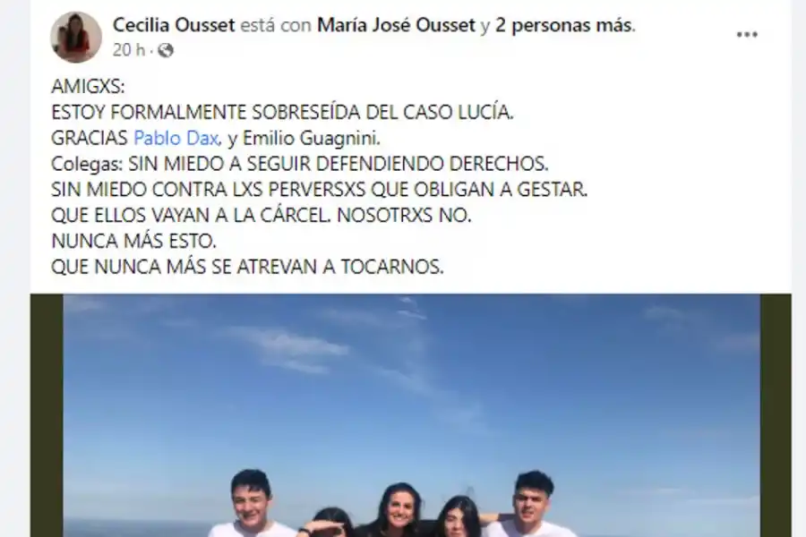 Sobreseyeron a los médicos que le practicaron la cesárea a Lucía: no se atrevan a tocarnos