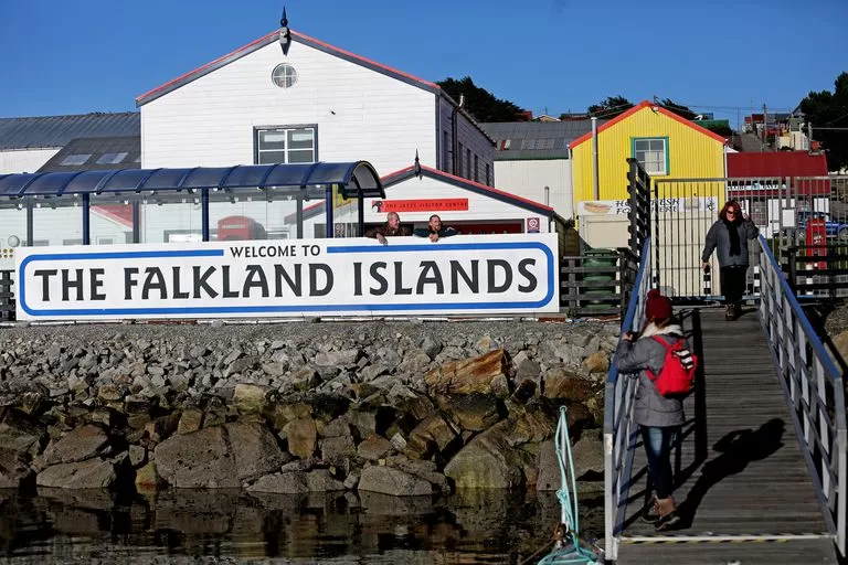 Las Islas Malvinas,conocidas como Falkland Islands en inglés. Foto LN