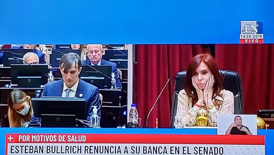 ESTEBAN BULLRICH Y Cristina Kirchner, en una sesión que conmovió a todos.