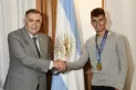 Jaldo recibió al Leoncito Nardolilo, campeón en el Mundial Sub-21 de hockey