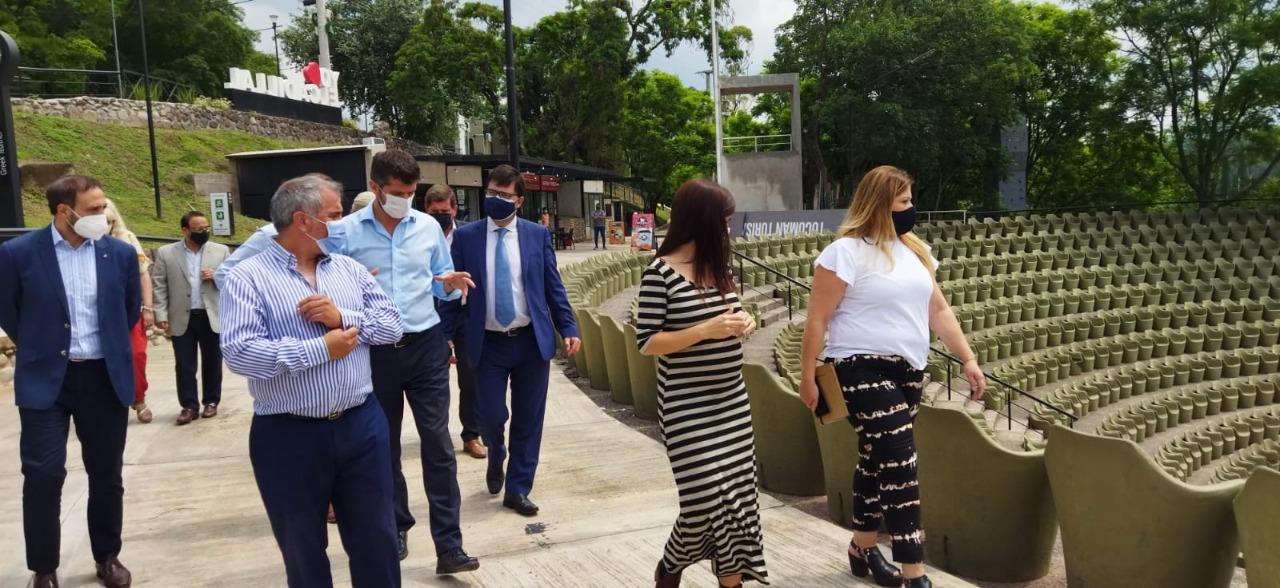 Agüero Gamboa y Giobellina recorrieron El Cadillal para ultimar detalles del Operativo Verano Seguro