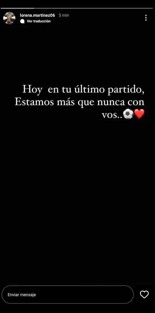 Lucchetti y los emotivos mensajes de su familia: Se te va a extrañar en la cancha