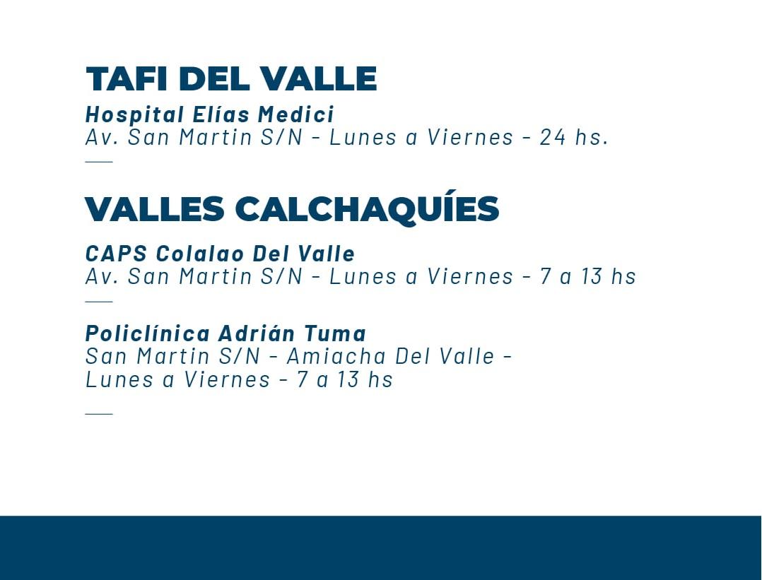 Covid-19: Dónde pueden hacerse testeos gratuitos los vecinos del interior de Tucumán