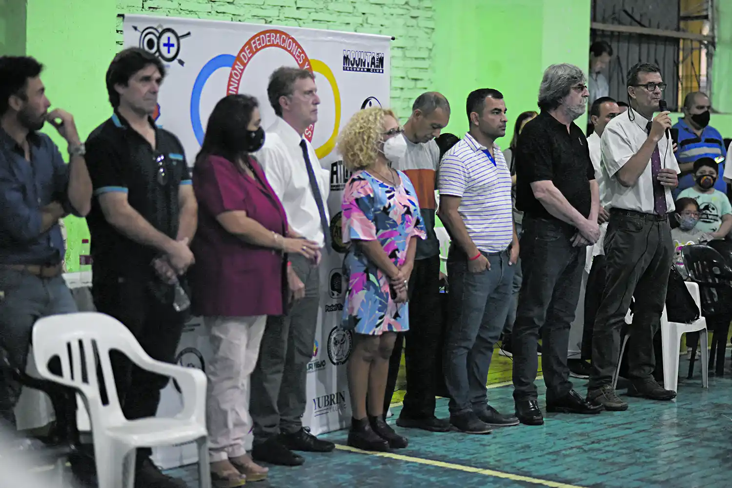 ACTO. López Correa (segundo) y García Maañon (sexto) apoyaron a Árquez (quinto).