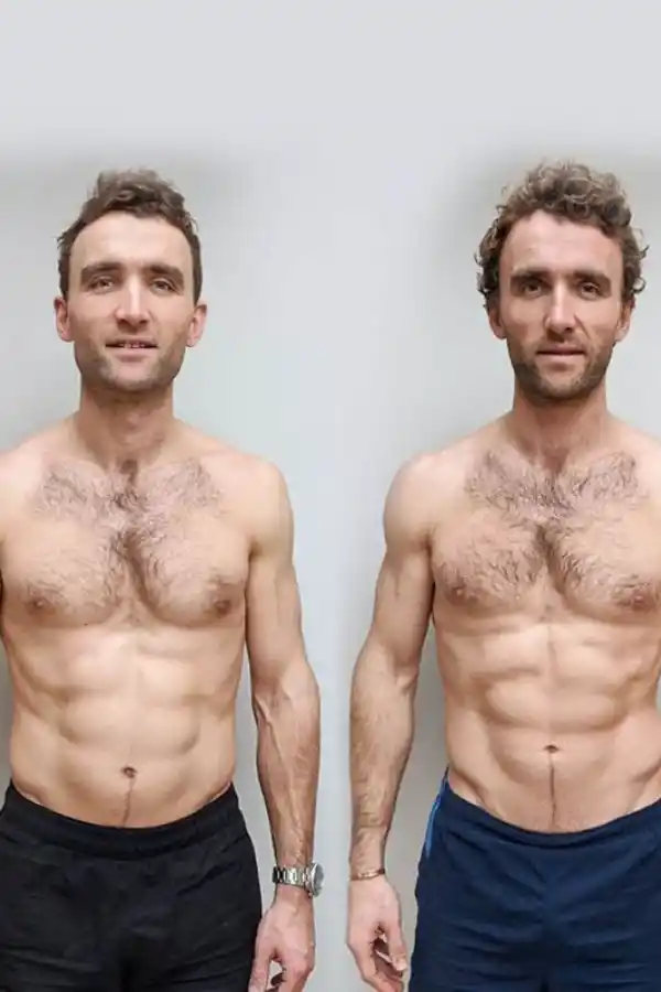 DEPORTISTAS. Los hermanos Hugo y Ross Turner aseguran que la clave está en el equilibrio en lo que se come. 