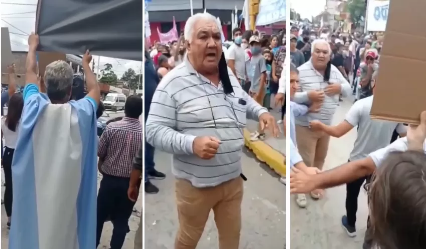 Videos: vecinos de Monteros insultaron al Presidente, tenso momento entre los distintos seguidores
