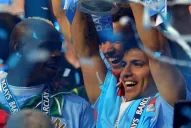 El reconocimiento del City en la despedida de Agüero: Rey Kun