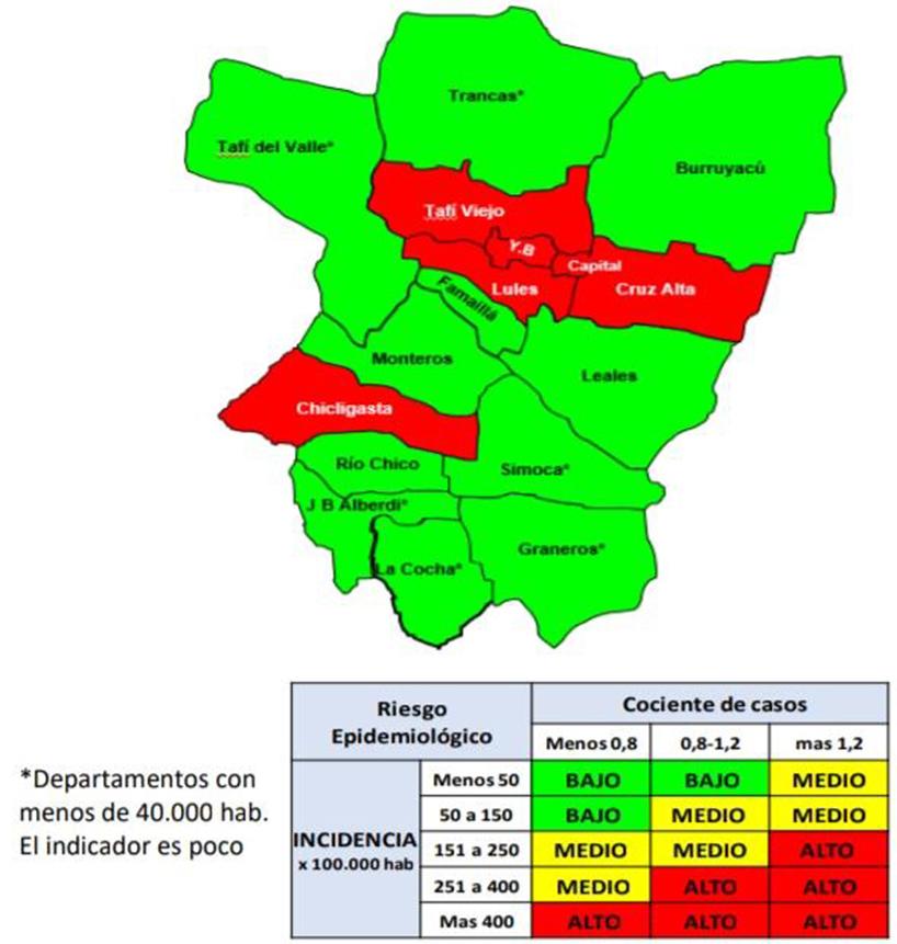 Covid-19: el Gran San Miguel de Tucumán y Concepción, zonas rojas