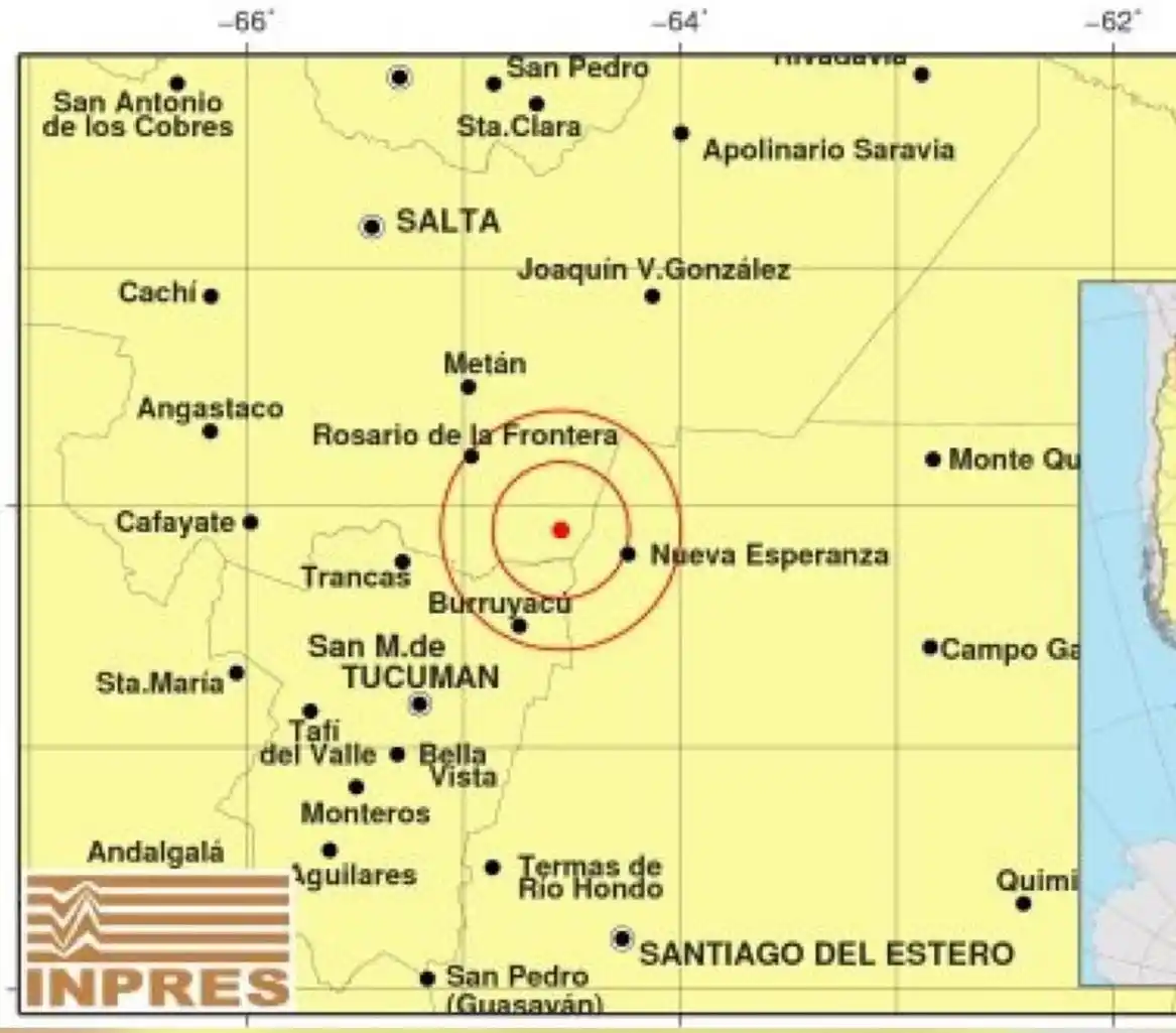 TEMBLOR / CRÉDITO: INPRES