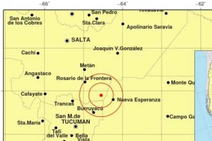 TEMBLOR / CRÉDITO: INPRES