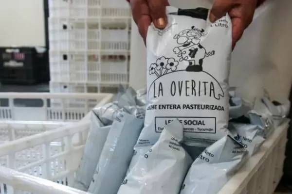 Feria láctea: vendimos entre 1.200 y 1.300 litros de leche en dos horas