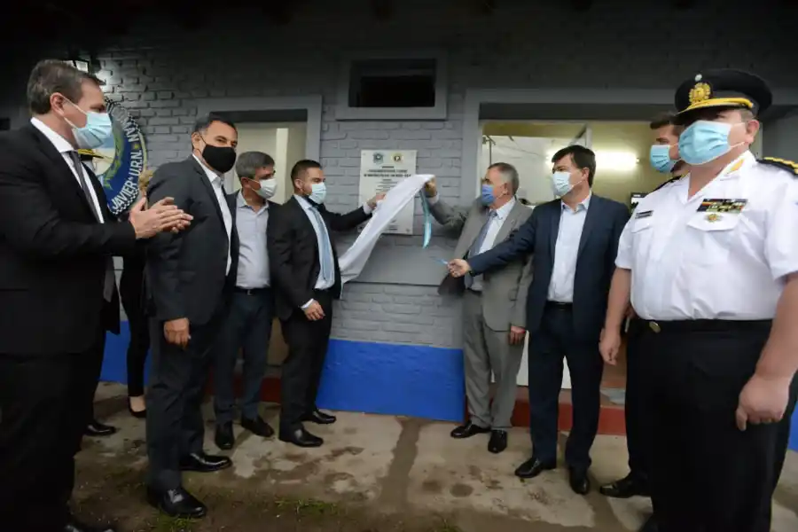 NUEVA DEPENDENCIA. Jaldo dejó inauguradas las instalaciones de la sede policial de San Javier. Foto: Prensa Gobernación