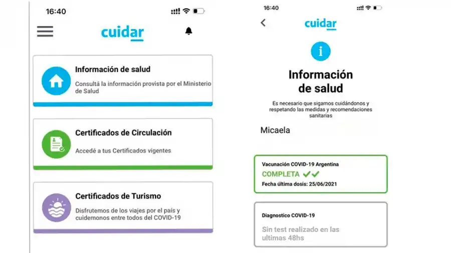 La App Cuidar también permitirá obtener el Pase Sanitario: cuáles son los pasos para acceder 