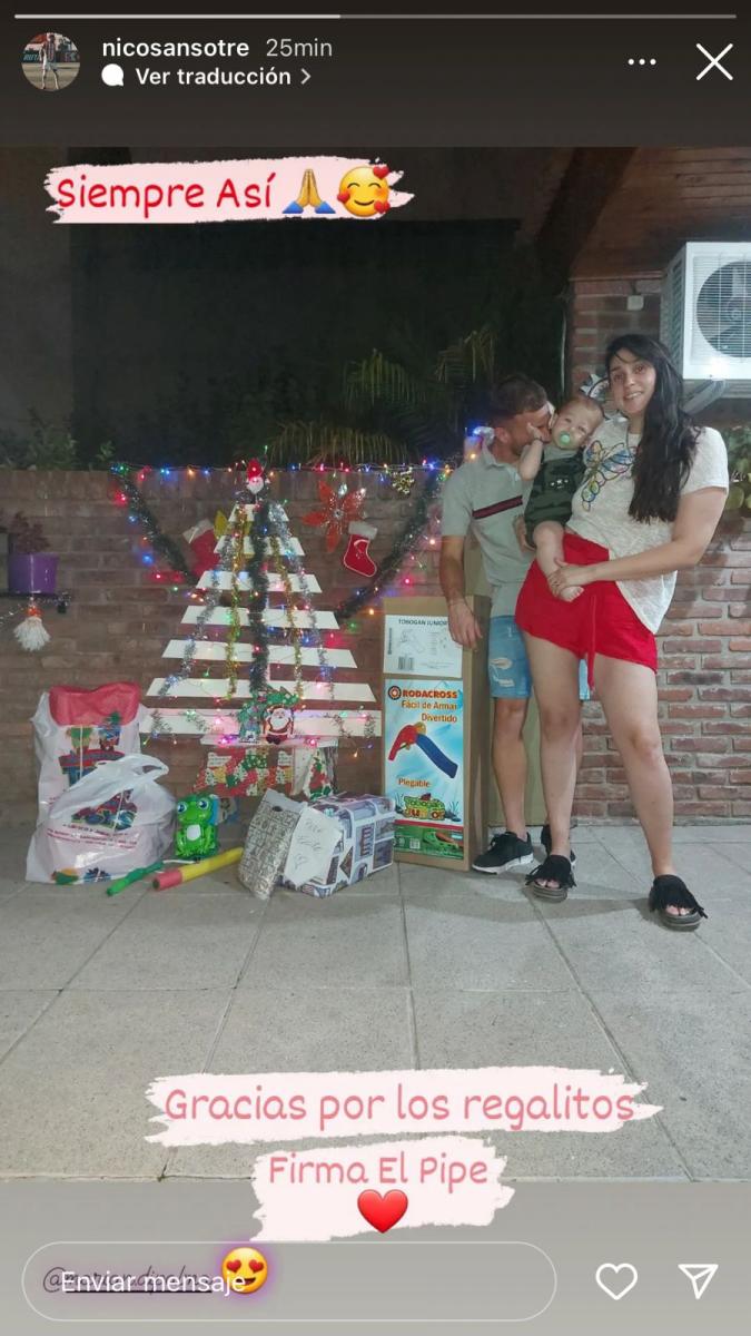 EN FAMILIA. Así pasó Sansotre, que renovó hace poco con San Martín