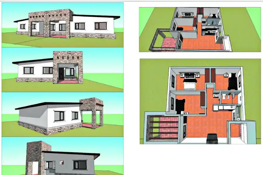 Distribución interna de las viviendas que se comenzarán a construir el mes que viene. 