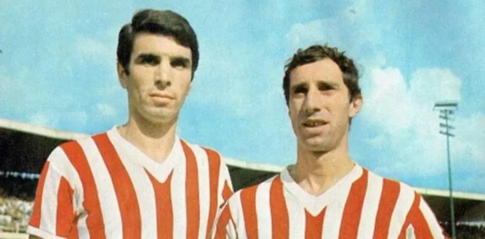 COMPAÑEROS. Madero y Bilardo dejaban de lado sus diferencias cuando vestían la camiseta del Estudiantes de Zubeldía. 