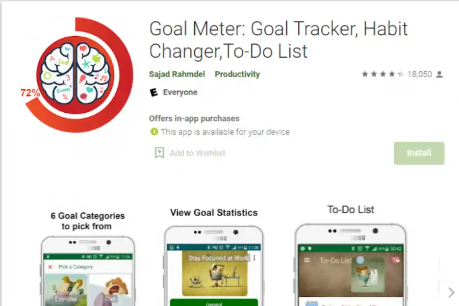 FOTO Goal Meter Play Store