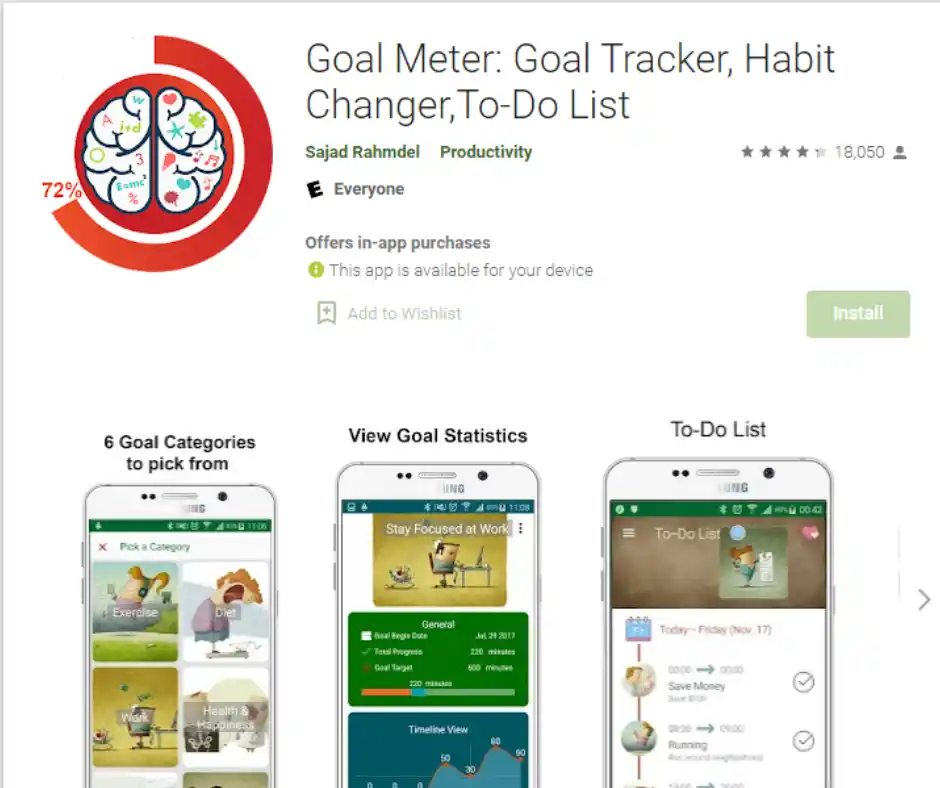 FOTO Goal Meter Play Store