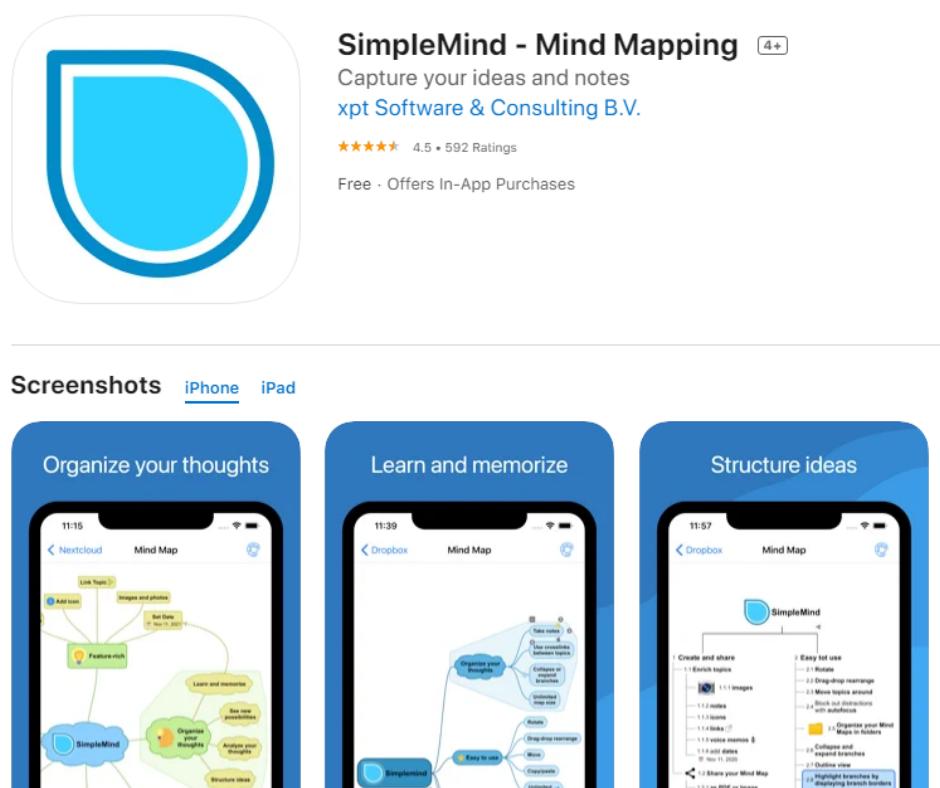 FOTO SimpleMind+ App Store