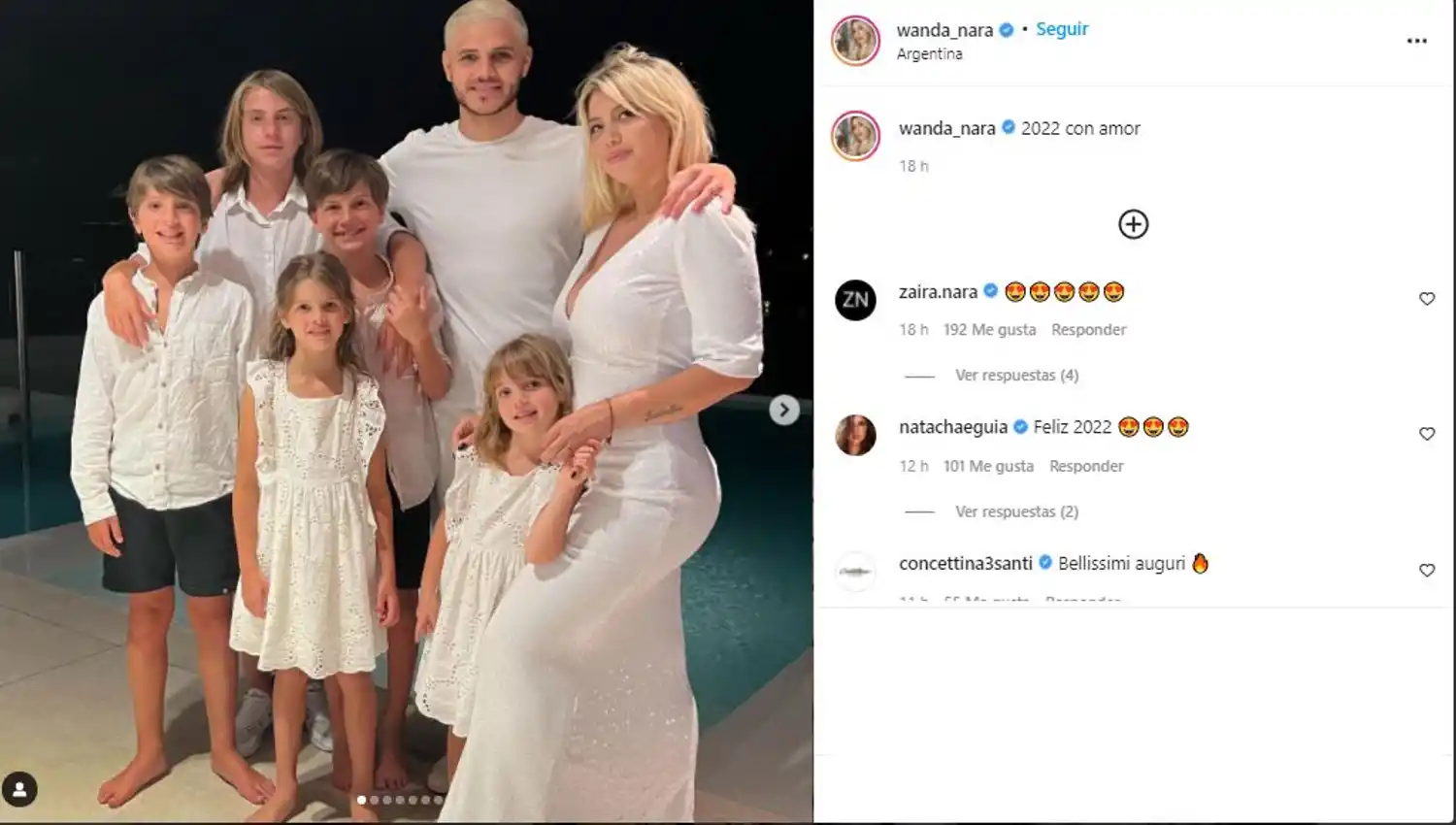 Foto tomada de Instagram: @wanda_nara