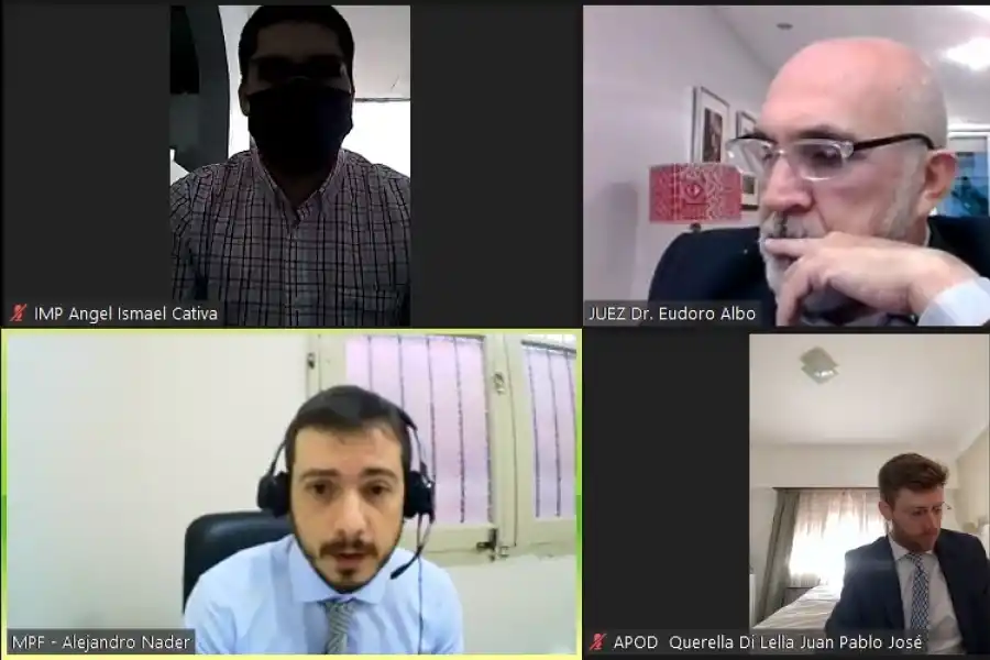 RECHAZARON LA IMPUGNACIÓN. La audiencia se desarrolló vía Zoom.