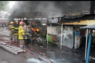 La explosión de una garrafa en un local de comida causó el incendio en la ex Terminal