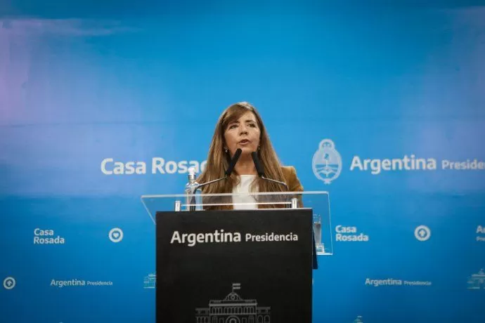 Gabriela Cerruti, portavoz del Gobierno. Presidencia de la Nación
