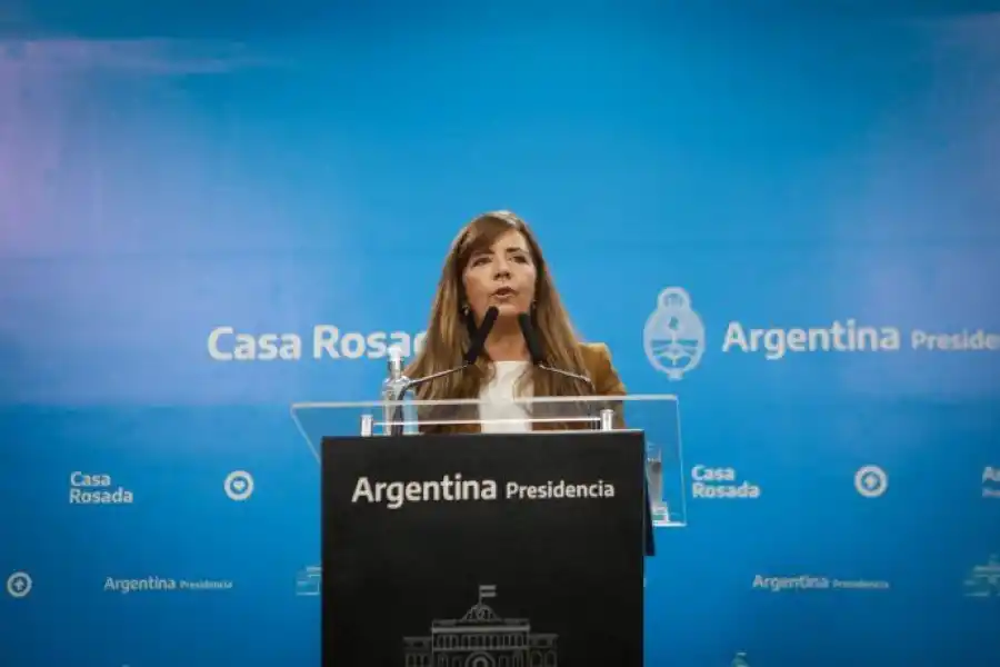 Gabriela Cerruti, portavoz del Gobierno. Presidencia de la Nación