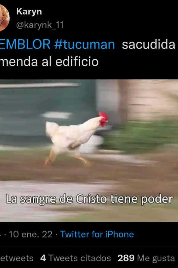 Tembló Tucumán y los memes se esparcieron rápidamente en las redes sociales