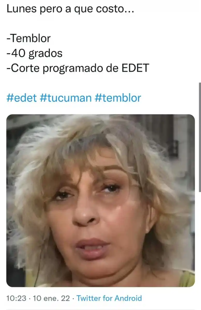 Tembló Tucumán y los memes se esparcieron rápidamente en las redes sociales