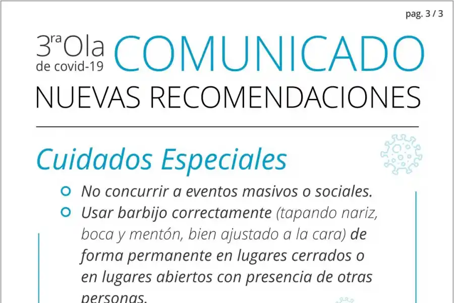 Las recomendaciones más importantes para pacientes positivos y contactos estrechos asintomáticos