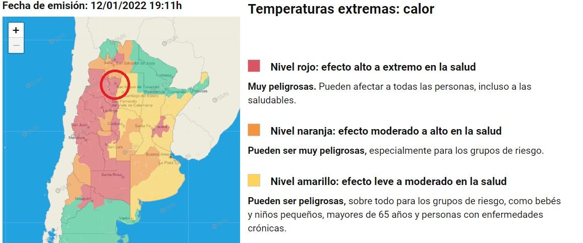 A tener mucho cuidado: Tucumán se encuentra en alerta roja por la ola de calor