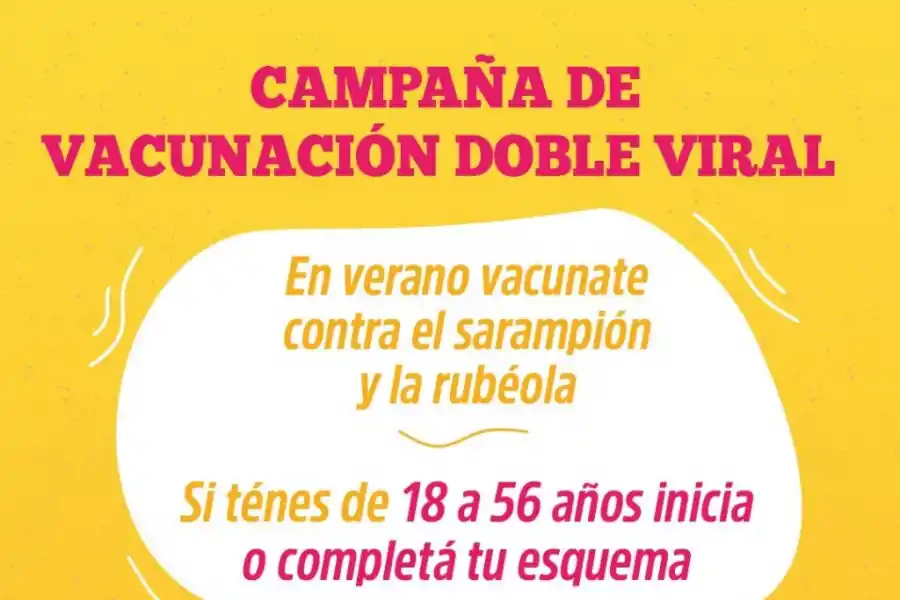 Tucumán lanza la campaña de vacunación Doble Viral contra el sarampión y la rubeola