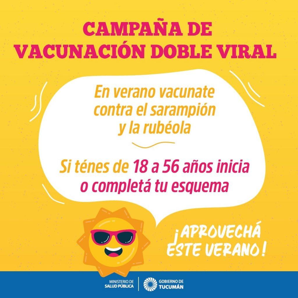 Tucumán lanza la campaña de vacunación Doble Viral contra el sarampión y la rubeola