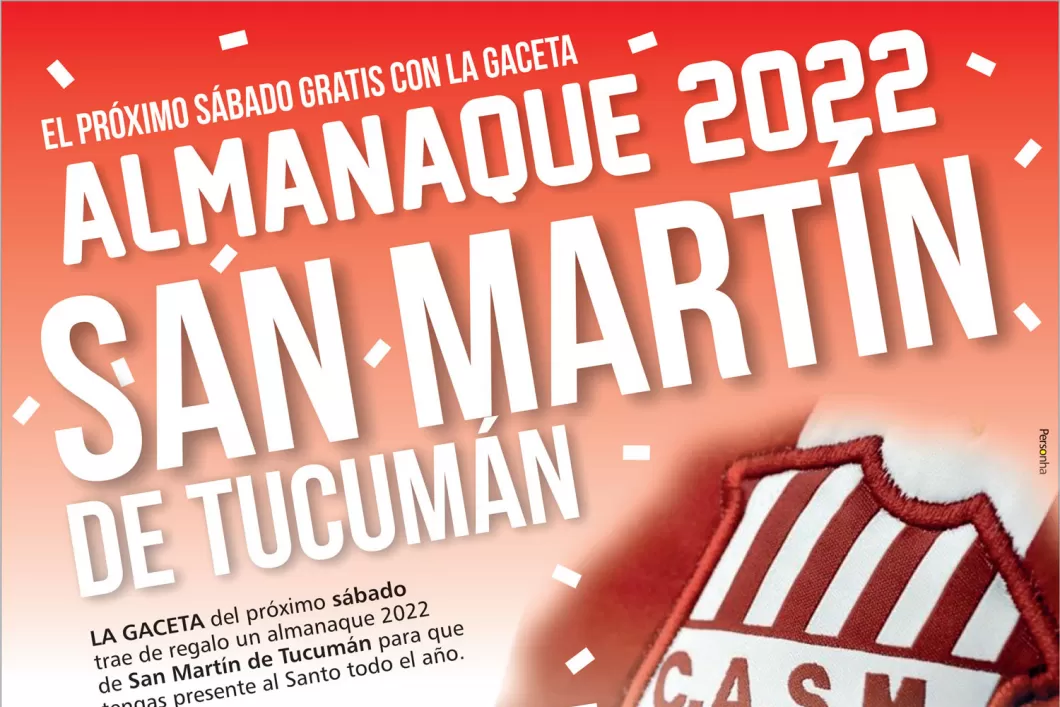 Hoy, gratis, un almanaque 2022 de San Martín