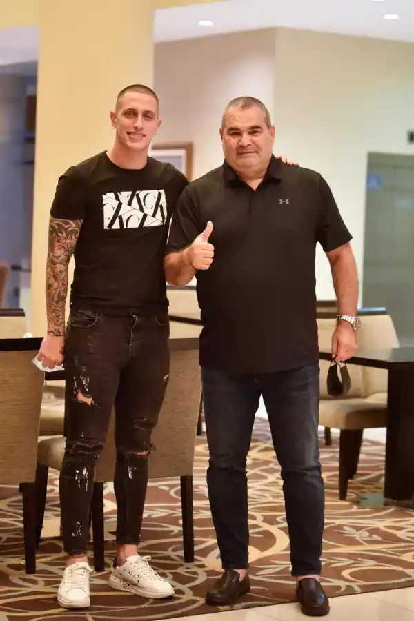 EN TUCUMÁN. Campisi y Chilavert llegaron juntos, el ex arquero es asesor del grupo empresario que maneja a Campisi. la gaceta / foto de Inés Quinteros Orio