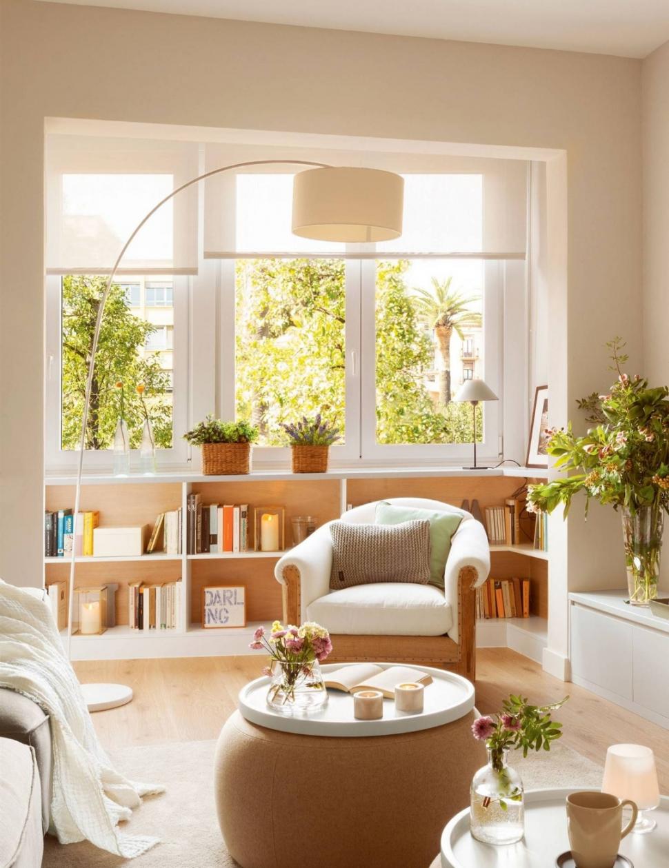 COLORES: Para crear ambientes luminosos y amplios en el hogar, se debe elegir una paleta de tonalidades neutras  como el beige o el color crema. 