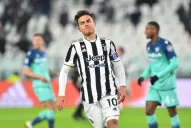 Dybala y un gesto de protesta