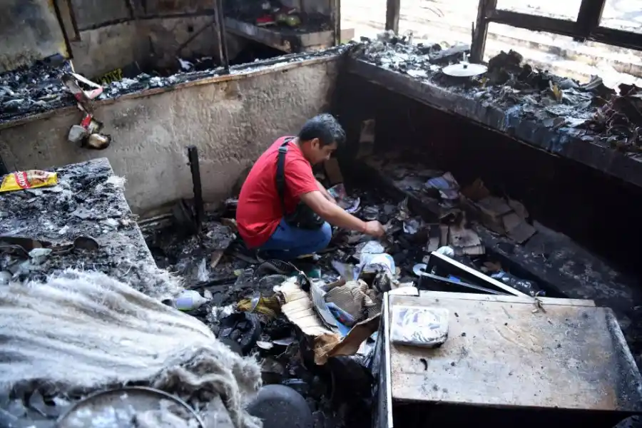 INHABILITADO. El sector más afectado quedó clausurado por Defensa Civil.  