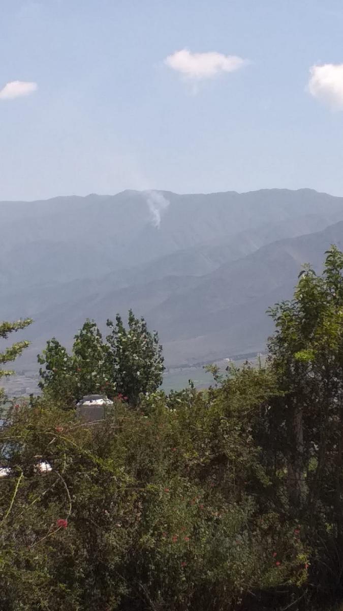 Un incendio de baja dimensión se registró en un cerro de Tafí del Valle