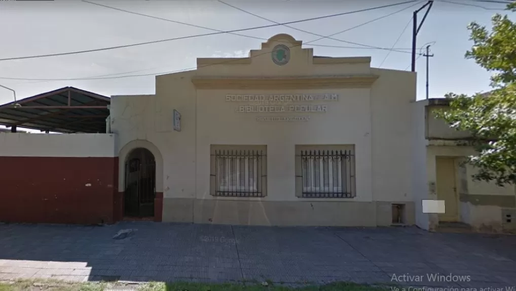 LUGAR DEL HECHO. La Sociedad Argentina, ubicada en Congreso al 400, en Tafí Viejo.