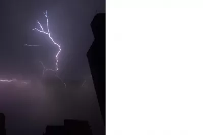 El susto de una familia durante la tormenta: un rayo cayó en la pileta