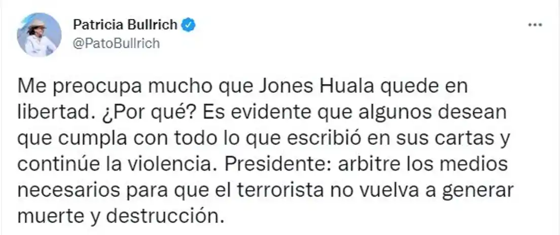 Foto tomada de Twitter: @PatoBullrich