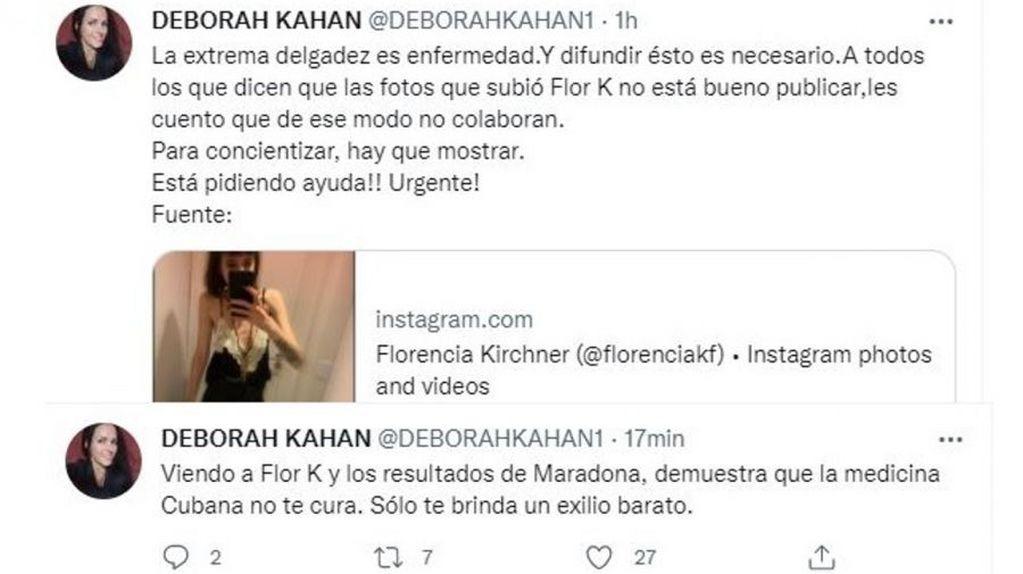 Las fotos de Florencia Kirchner que despertaron preocupación por su salud