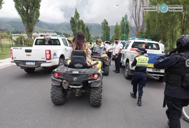 En Tafí del Valle, secuestraron motos tipo enduro por infracciones