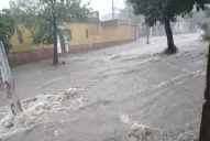 Imágenes de los anegamientos en la capital por la tormenta