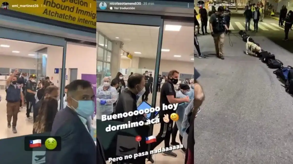 La Selección Argentina llegó a Chile en un clima algo hostil